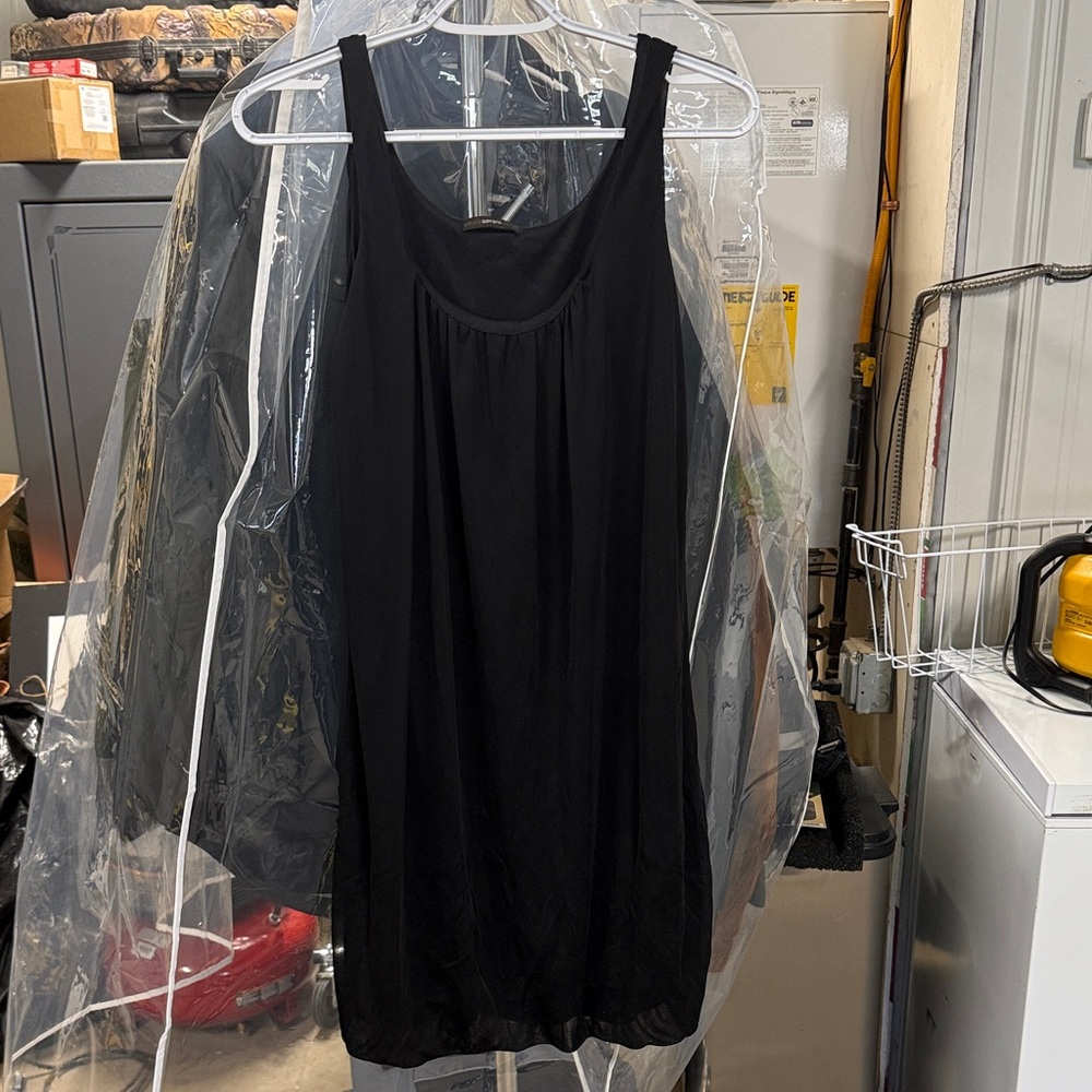 Soprano Black Sleeveless Tank Dress